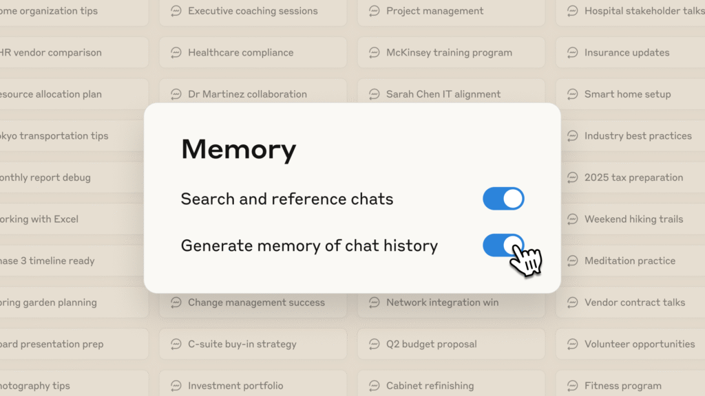 Anthropic’s Claude Chatbot Set to Receive “Memory” Upgrade 9 1 Memory Modal blog inline EncT0g
