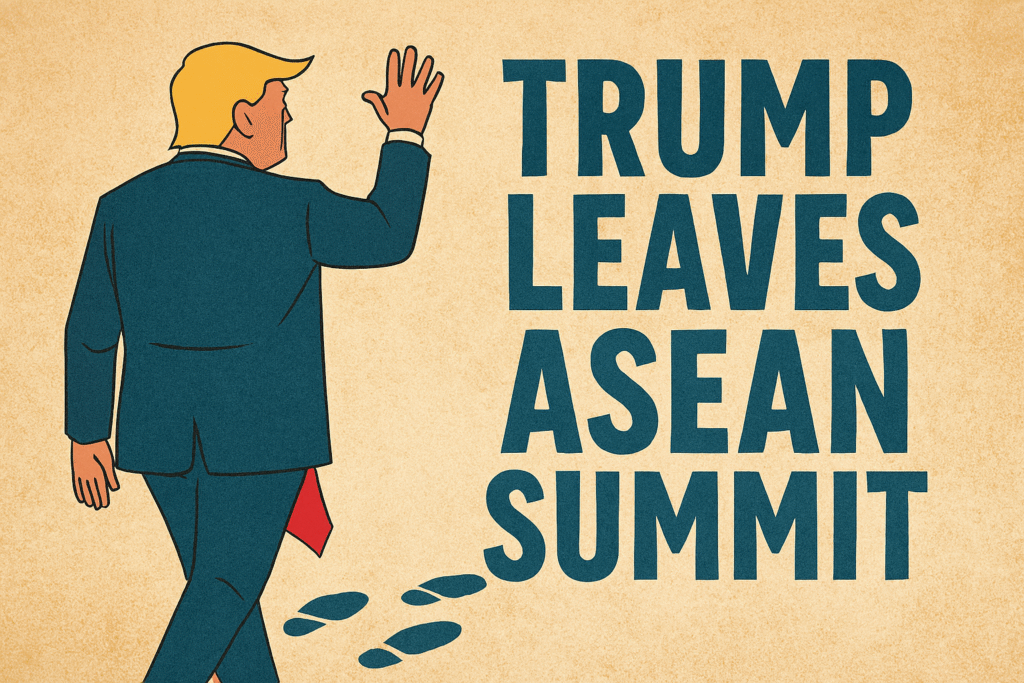 🛫 Trump Leaves ASEAN Summit—Southeast Asia Left Holding the Trade Bag (and a Confused Expression) 1 Copilot 20251027 183514