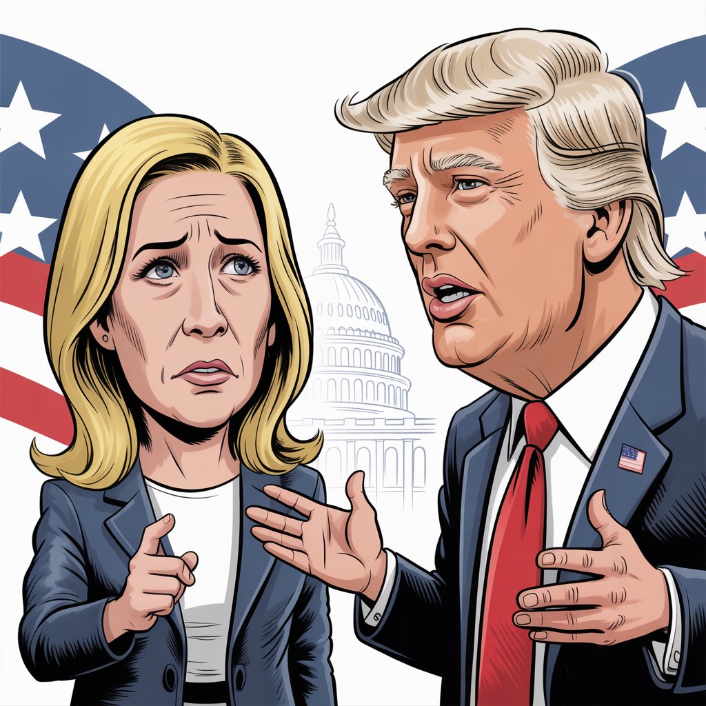 Marjorie Taylor Greene Wants to End H-1B Visas (Days After Trump Said They're Essential) 3 a political cartoon style illustration d VH0FUJqxTpKYBUbFN CU0A iicZ3HjvSyeya03i85dmNg