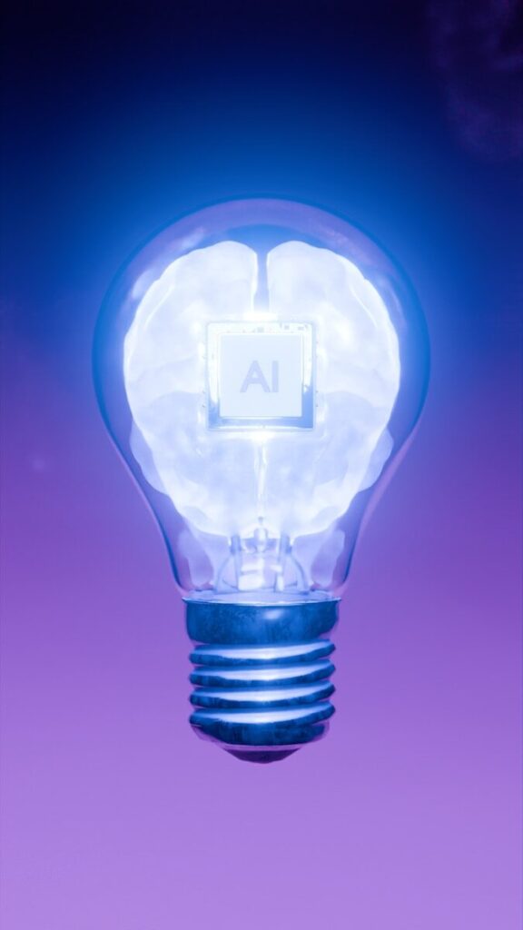 The Autonomy Curve: How AI Agents Are Quietly Gaining Ground in the Real World 3 Ai brain inside a light bulb.