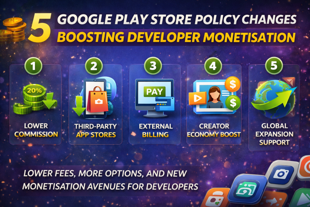 Google Play Store Policy Revamp: Founders Welcome Monetisation Boost but Warn of Delayed India Rollout 3 Google Play Store policy changes