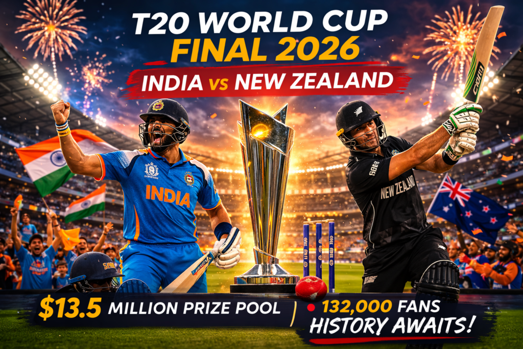 The $13.5 Million Showdown: Records and Rewards at the 2026 T20 World Cup Final 3 2026 T20 World Cup Final