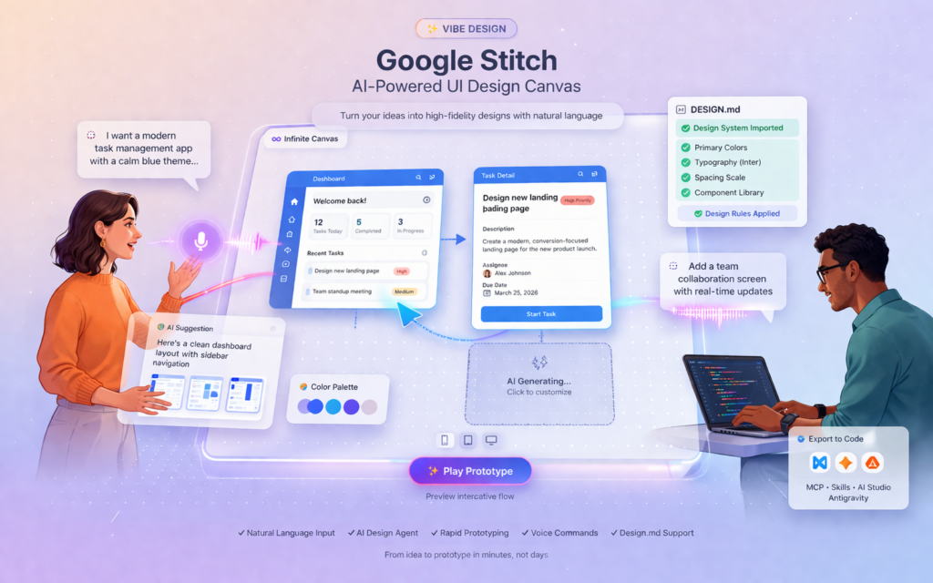 Google Stitch AI design tool
