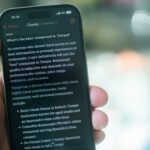 Someone is reading a list of tampa restaurants.