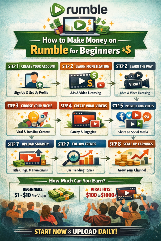 make money on Rumble for beginners