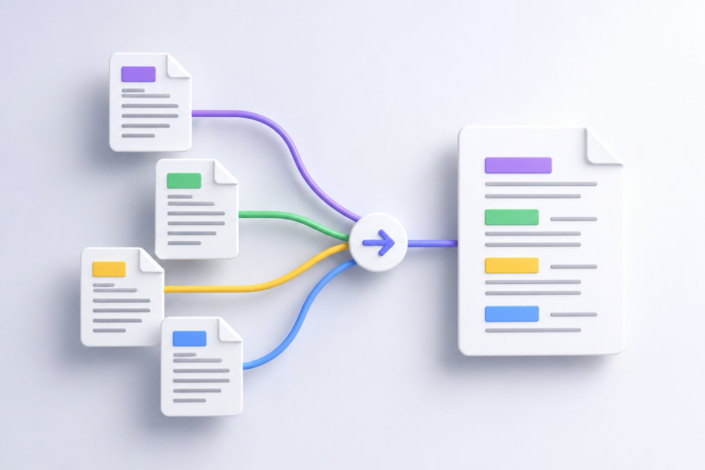 merge multiple PDF files into one online free