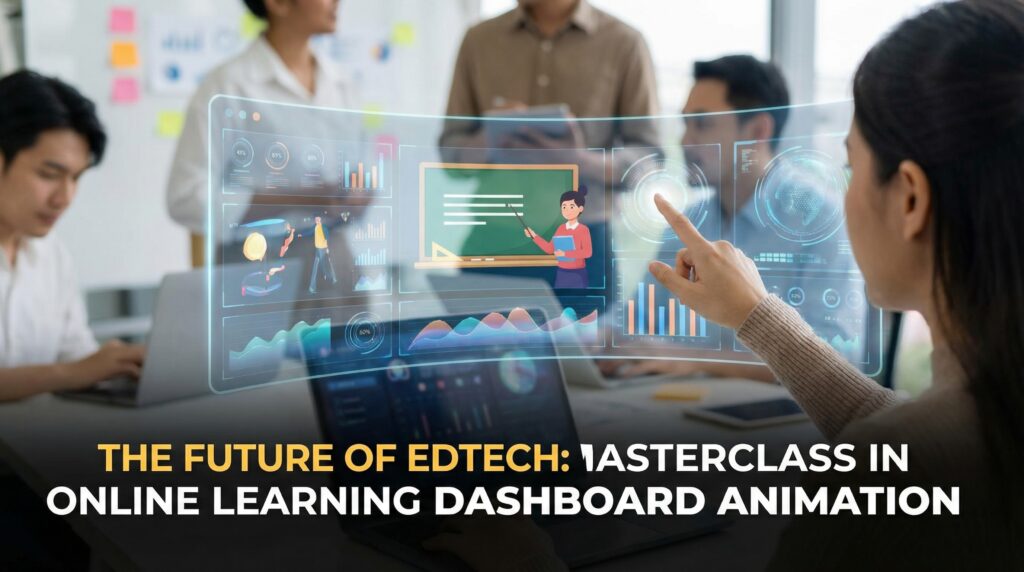 The Future of EdTech: Masterclass in Online Learning Dashboard Animation 3 online learning dashboard animation