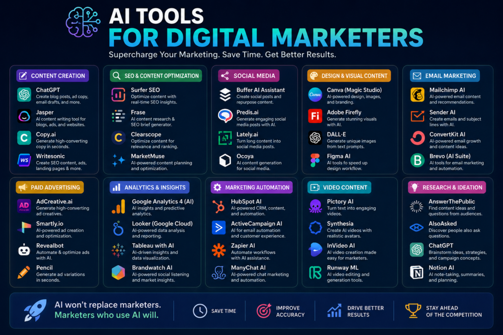 AI tools for digital marketers
