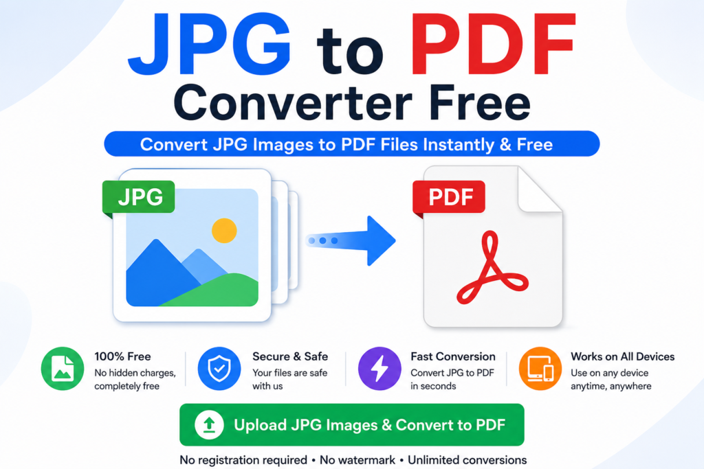 JPG to PDF Converter Free: Turn Images into PDFs in Seconds 1 JPG to PDF converter free