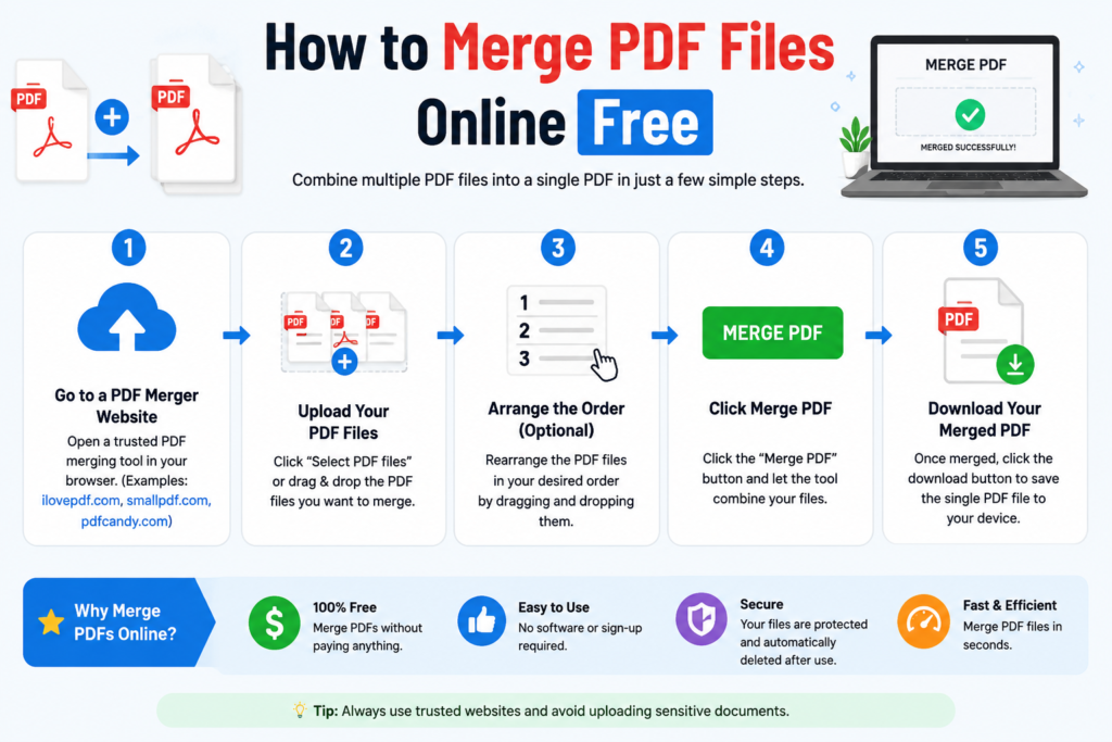 How to Merge PDF Files Online Free (Without Adobe) 5 merge PDF files online free